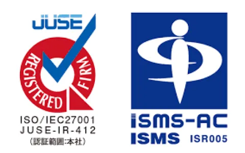 ISO/IEC27001 JUSE-IR-412(Certification scope: Head Office), iSMS-AC ISMS ISR005